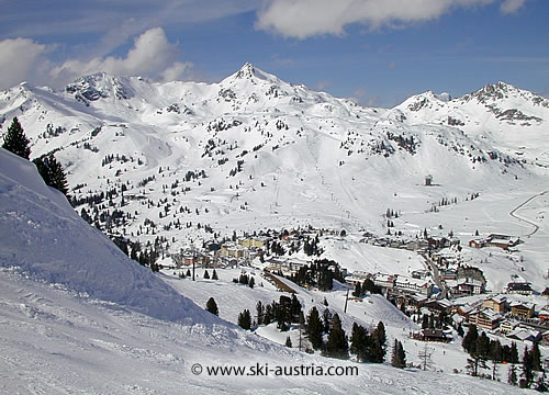 Obertauern ski resort in Austria