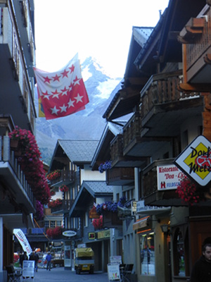 The Swiss town of Saas Fee