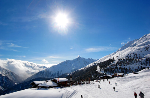 Austrian ski resort of Soelden