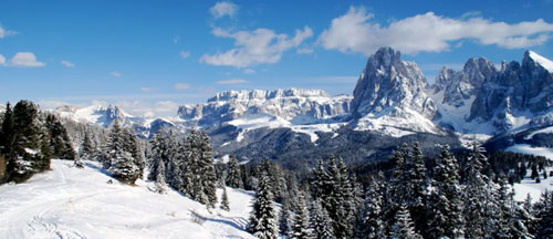 Skiing Italian Dolomites