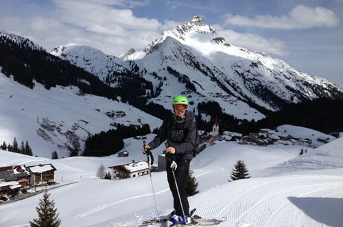 Skiing in Warth, Austria
