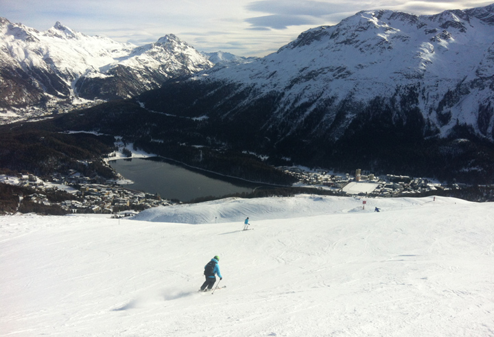 Skiing St. Moritz