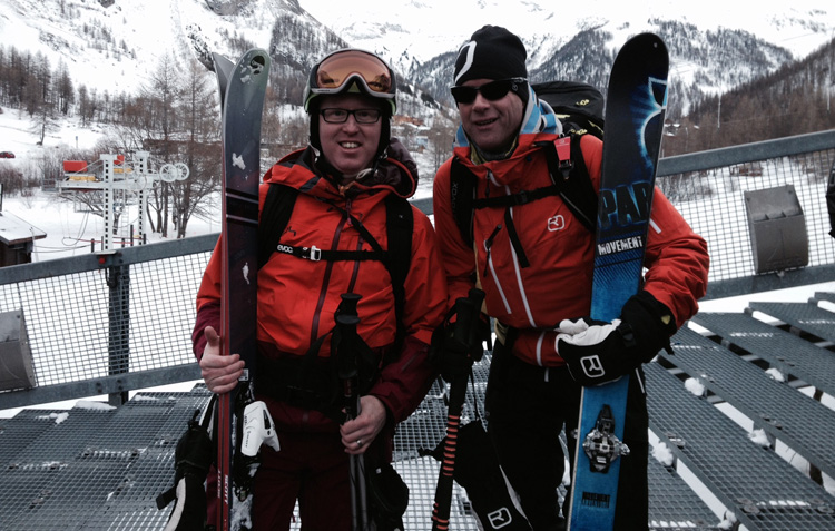 With henry off-Piste in val d'isere